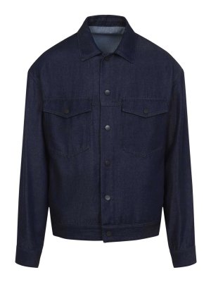 GIORGIO ARMANI: casual jackets - Viscose Jacket