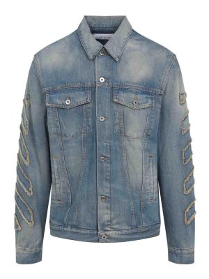 OFF-WHITE: Chaquetas casual - Chaqueta Casual - Azul