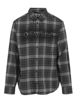 OFF-WHITE: Camisas - Camisa - Gris Oscuro