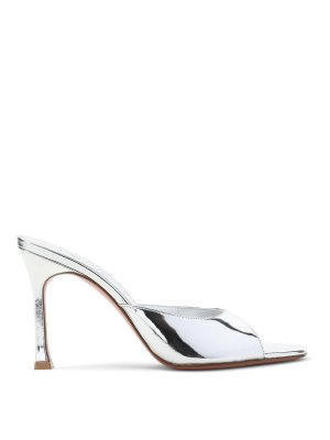 AMINA MUADDI: Mocassins & Chaussures bateau - Mocassins - Argent