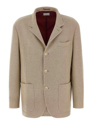 BRUNELLO CUCINELLI: ブレザー - ブレザー - ベージュ