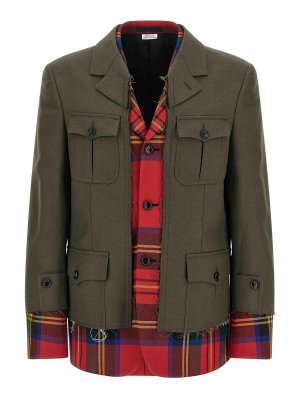 COMME DES GARÇONS HOMMES PLUS: カジュアルジャケット - カジュアルジャケット - マルチカラー