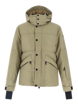 MONCLER: ダウン・ハイテクジャケット - ダウンジャケット - ベージュ