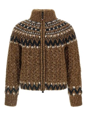 MONCLER: ダウン・ハイテクジャケット - ダウンジャケット - ブラウン