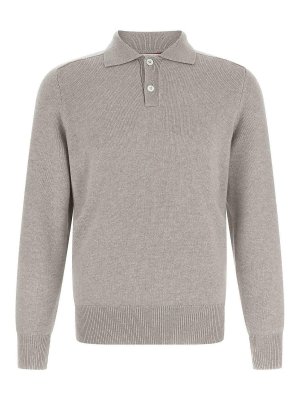 BRUNELLO CUCINELLI: ポロシャツ - ポロシャツ - ベージュ