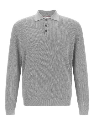 BRUNELLO CUCINELLI: ポロシャツ - ポロシャツ - グレー
