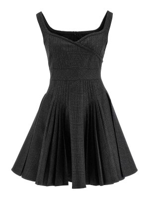 GIOVANNI BEDIN: knee length dresses - Pleated Dress
