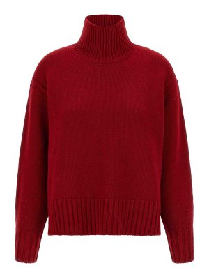 GUEST IN RESIDENCE: Strickpullover mit Rundhalsausschnitt - Rundhalspullover - Rot