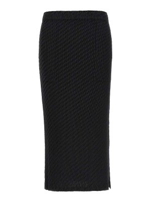 ISSEY MIYAKE: Knielange und Midi Röcke - Midirock - Schwarz