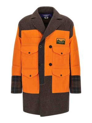 JUNYA WATANABE: padded coats - Filson X  Patchwork Coat