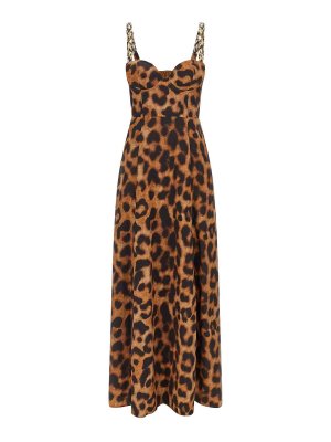 L'AGENCE: knee length dresses - Animal Print Dress