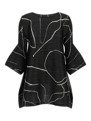 PLEATS PLEASE ISSEY MIYAKE: ニーレングスドレス - 膝丈ドレス - 黒