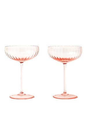VENINI: homeware - Set Of 2  Champagne Cups  108 Cm