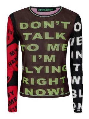 CHOPOVA LOWENA: Tops & Tank tops - Dont Talk To Me Mesh Ls Top