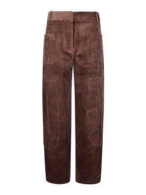 GANNI: Pantalones casual - Pantalón Casual - Camel