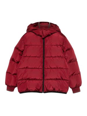 GUCCI: padded jackets - Down Jacket With Web Details