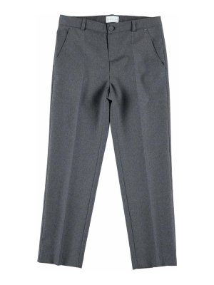 GUCCI: casual trousers - Trousers With Embroidered Logo