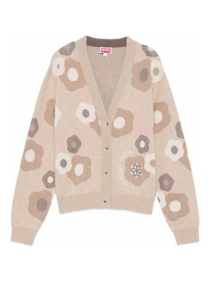 KENZO: Cardigans - Cardigan - Beige