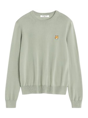 MAISON KITSUNÉ: Pull col rond - Pull Col Rond - Vert Clair