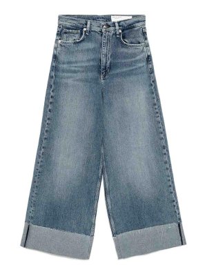 RAG&BONE: straight leg jeans - Ankle-Length Jeans With Turn-Ups