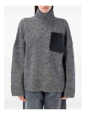 J.W. ANDERSON: Cuellos altos y polos - Suéter Con Cuello Alto - Gris