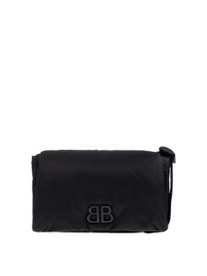 BALENCIAGA: shoulder bags - Monaco Small Sling Nylon Shoulder Bag