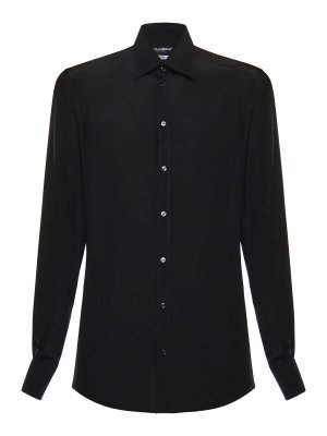 DOLCE & GABBANA: shirts - Silk Crepe De Chine Shirt