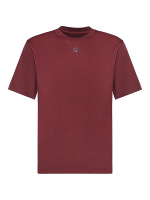 FENDI: t-shirts - Cotton T-Shirt With Logo