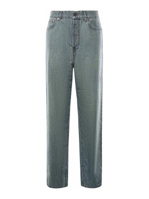 MIU MIU: straight leg jeans - Chambray Jeans