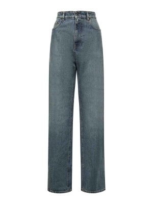 MIU MIU: straight leg jeans - Denim Jeans