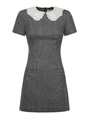 Self Portrait: ショートドレス - ショートドレス - グレー