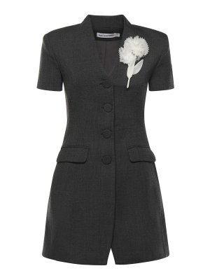 Self Portrait: ショートドレス - ショートドレス - グレー