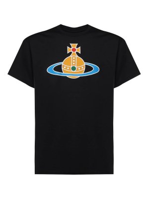 VIVIENNE WESTWOOD: t-shirts - Orb Classic Cotton T-Shirt