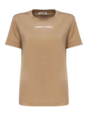 S MAX MARA: t-shirts - Jersey T-Shirt