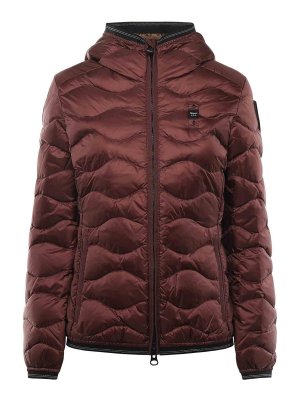 BLAUER: padded jackets - Camellia Wave Down Jacket