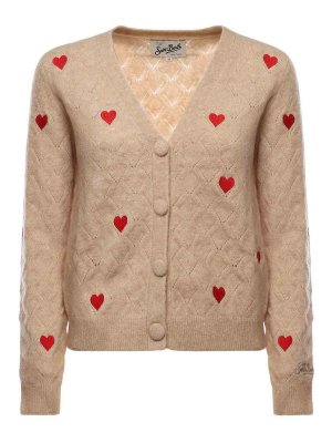 MC2 SAINT BARTH: Cardigans - Cardigan - Beige