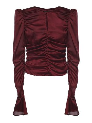 ROTATE Birger Christensen: Top e canotte - Top in chiffon arricciato