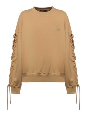 ROTATE Birger Christensen: maglia collo rotondo - Maglione con lacci in cotone