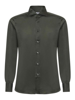 BORRIELLO NAPOLI: シャツ - シャツ - ダークグリーン