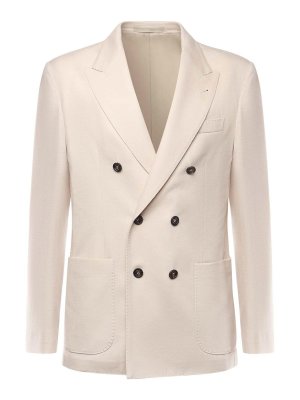 ELEVENTY: blazers - Double-Breasted Wool Jacket