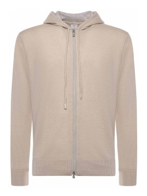 ELEVENTY: Sweatshirts & Sweaters - Cashmere Zip-Up Sweatshirt