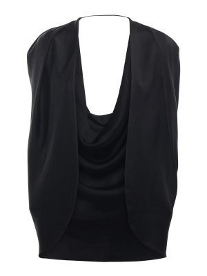 GENNY: Tops & Tank tops - Satin Cape With Drape