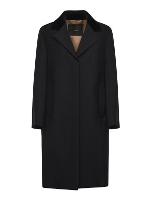 Max Mara: Abrigos semilargos - Abrigo Midi - Negro
