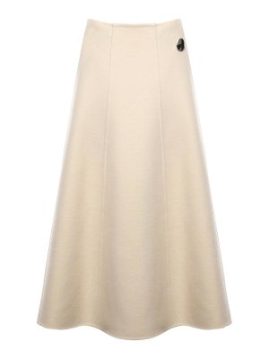 MONCLER: Faldas media pierna y semilargas - Falda Semilarga - Blanco