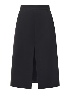 NINEMINUTES: Knee length skirts & Midi - Flannel Pencil Skirt
