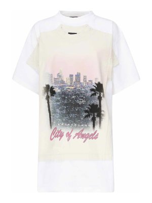 BALENCIAGA: t-shirts - City Of Angels T-Shirt Dress