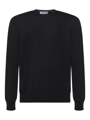 GIULIANO GALIANO: Strickpullover mit Rundhalsausschnitt - Rundhalspullover - Schwarz