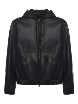 GIULIANO GALIANO: Sweatshirts & Sweaters - Ohio Nappa Leather Sweatshirt