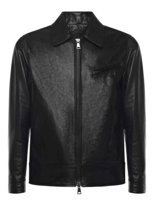 GIULIANO GALIANO: レザージャケット - レザージャケット - 黒