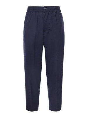 GIULIANO GALIANO: カジュアルトラウザー - カジュアルパンツ - ブルー